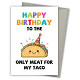 Birthday Card for Husband Boyfriend, Funny Happy Birthday Card Birthday Gifts for Men Gifts for Him Boyfriend Husband Couple Gif