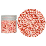 Bala&Fillic Light Pink Color 4mm Glass Seed Beads About 1400pcs in Box 6/0 Glass Craft Seed Beads for Jewelry Making (Light Pink