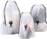 Shoe Bags For Travel Drawstring Travel Shoe Bags For Packing, Shoe Printed, 11.8X15.7, Pack Of 10 Pcs.