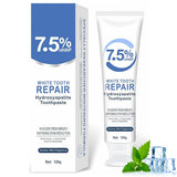 7.5% Hydroxyapatite Toothpaste for Enamel Protection & Tooth Strengthening, White Tooth Repair, Sensitive Teeth, Gentle Mint Flu