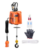 VEVOR 3-in-1 Electric Hoist Winch, 1100 lbs Capacity, 1500W Portable Power Winch, 30 ft Lifting Height, 16 ft/min with Wire and 