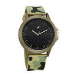 Fastrack Tees Wanderlust Quartz Analog Black Dial Green Silicone Strap Unisex Watch - Nt38024Pp71W