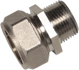 Maxline M8003 Straight Fitting for 3/4Inch Tubing with 3/4Inch Male NPT Thread