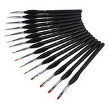 SYDLPaint Brushes Set Artist Detail Paintbrushes Miniature for Face Drawing Arts| Brushes & Grooming Sets| Silver