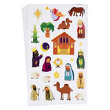 Juvale Multicolor Floral Nativity Stickers 864 Count Christmas Scrapbook Stickers, 36 Sheets, 8.5 x 5 inches