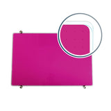 Floortex Viztex Glacier Violet Multi-Purpose Grid Glass Dry Erase Board 24 x 36