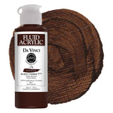 DA VINCI PAINTS Professional Artist Fluid Acrylic Paint, Burnt Umber, 4oz