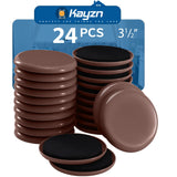 Kayzn Furniture Sliders, 24 PCS Heavy Duty Furniture Moving Pads, 3.5 Reusable Furniture Movers for Protect Carpet Surfaces, Mov