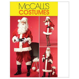 McCalls M5550 Womens and Mens Santa Claus Christmas Costume Sewing Pattern, Sizes XLXXXL