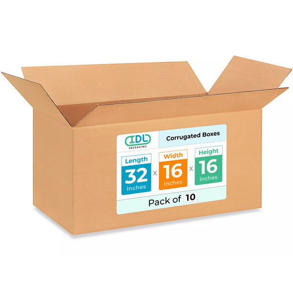 Extra Large Shipping & Moving Boxes 32x16x16 inches (10-Pack) - Extra ...