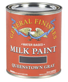 General Finishes Water Based Milk Paint, 1 Quart, Queenstown Gray
