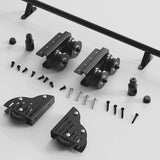 KINMADE Rolling Library Ladder Hardware Kit, Telescopic Upper Roller, Multi-use for Loft Stairs/Bookshelf (4FT Sliding Kit)