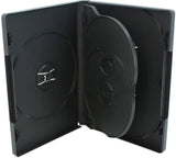 (1) Black Five Quantity DVD Empty Replacement Box with Wrap Around Sleeve #DV5R22BK (22mm) (5DVD)