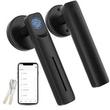 IKOED Fingerprint Door Lock,Smart Door Knob with Biometric,Keyless Entry Door Lock with Handle,Door Locks for Bedrooms,Door Knob