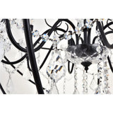 Living District Cordelia 8-Light Transitional Metal Pendant In Black