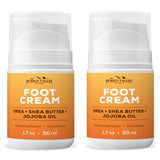 Pumice Valley 2 Pack Foot Cream for Dry Cracked Feet and Heels - Natural Moisturizer, Corn, Calluses Treatment - Skin, Body Loti