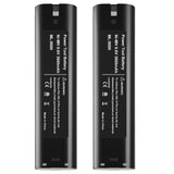 Topbatt 2Pack 3.6Ah Replacement for 9000 Battery Compatible with 9.6V Makita Ni-Mh Battery 9001 9002 9033 9600 193890-9 192696-2