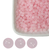 4mm Pink Glass Beads Bulks- 2000pcs 5/32 inch-Sparkling Round Space Smooth & Durable Beads for Bracelets,Necklaces, Earrings, Je