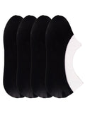 Next2Skin WomenS No Show Loafer Socks | Soft Stretch Invisible Foot Liner Socks, Pack Of 4 (Black)