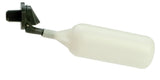 Kerick Valve M2S2 PVC Mini Float Valve, Standard Mount, Fixed Arm, 1.5 gpm at 60 psi, 1/4 NPT Male