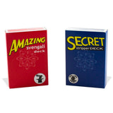 Magic Makers Amazing Svengali and Secret Stripper Deck Kit, Hundreds of Possible Tricks from Beginner to Expert in This Set (Red