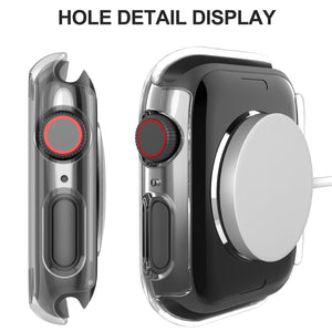 Suoman 2-Pack for Apple Watch 44mm Screen Protector Case,for iWatch Series 8/7/6/5/4/Series SE/SE 2 44mm Protection Cover All-Ar