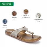 Ortho Joy Fancy Doctor Slippers || Comfortable Sandals For Women Stylish,Copper,6,B0B6BQWRWH