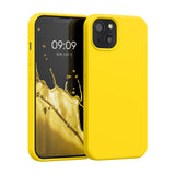 kwmobile Case Compatible with Apple iPhone 13 Case - TPU Silicone Phone Cover with Soft Finish - Radiant Yellow