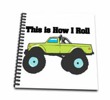 3dRose db_102549_1 This is How I Roll Monster TruckDrawing Book, 8 by 8Inch