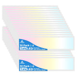 AIKVSXER 30PACK 1x4 LED Flat Panel Light Surface Mount LED Ceiling Light, 5500LM 50W TRIAC 10-100% Dimmable, 3000/4000/5000K AC1