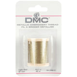 DMC 282Z Metallic Embroidery Thread, 43.7Yard, Light Gold