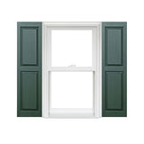 Homeside Raised Panel Vinyl Shutters (1 Pair) -12 x 51 - Pine
