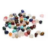 40 Pcs Healing Loose Beads Fat Water Drop Shape Polished Natural Necklace Stone Pendants Crystal Charms for Jewelry Making DIY C