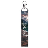 Isee 360 Enjoy The Little Things Lanyard Bag Tag With Swivel Lobster For Gift Luggage Bags Backpack Travelers Students Worker L 