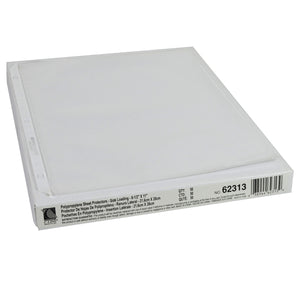 Side Loading Polypropylene Sheet Protector, Clear, 11 X 8 1/2, 50/Bx, 62313