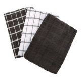 Kitchen Twl Black (Pack Of 3)