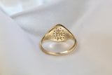 Miraculous Medal Signet Ring in 14k Gold