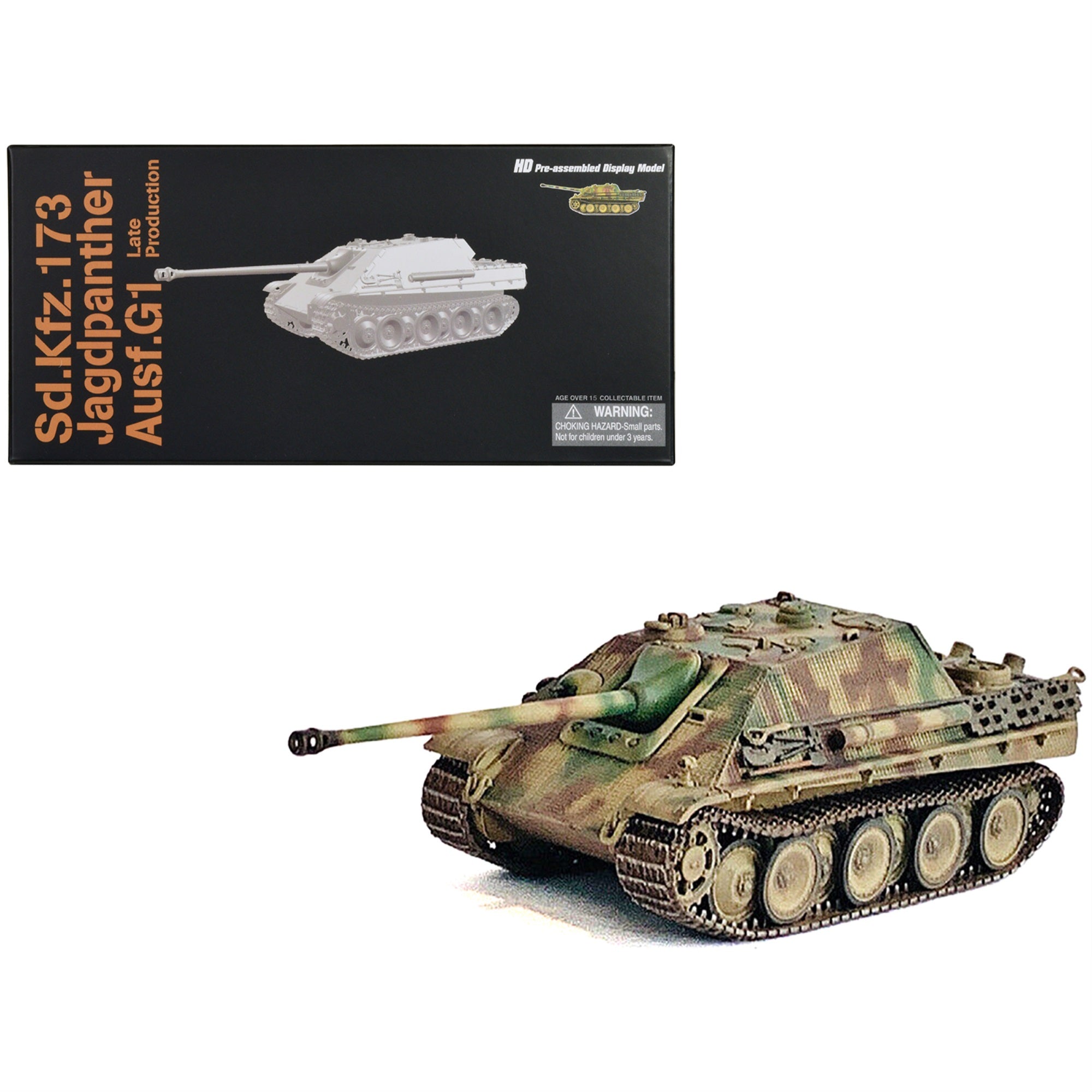 Germany Sd.Kfz.173 Jagdpanther Ausf.G1 Late Production Tank Spz.Jg.Abt.654 France (1944) Neo Dragon Armor Series 1/72 Pl
