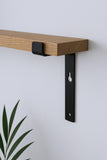 7 Set Of Two Black Metal Wall Mounted Shelf Brackets