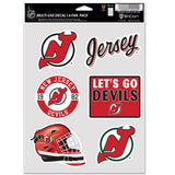 New Jersey Devils Decal Multi Use Fan 6 Pack Special Order