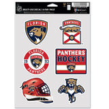 Florida Panthers Decal Multi Use Fan 6 Pack Special Order