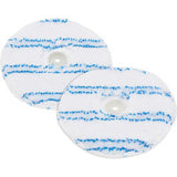 Global Industrial Replacement Microfiber Pads For Mini Floor Scrubber 2 Pack