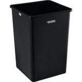 Global Industrial Square Plastic Trash Can 35 Gallon Black