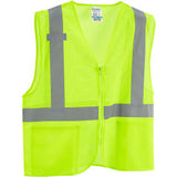 Global Industrial Class 2 Hi-Vis Safety Vest 2 Pockets Mesh Lime 2Xl/3Xl