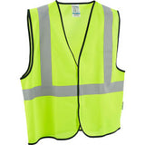 Global Industrial Class 2 Hi-Vis Safety Vest Solid Polyester Lime S/M