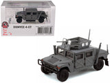 HUMVEE 4CT Military Vehicle Matt Gray with Alternative Tops 1/64 Diecast Model Car by BM Creations