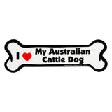 I Love My Dog Car Magnet: Breeds A - K