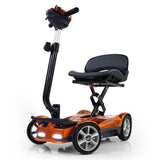 EV RIDER Transport AF 4W Lightweight Automatic Folding Mobility Scooter Jupiter Gold
