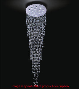 16 Light Flush Mount With Chrome Finish