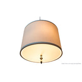 15.5" Round Diffuser Translucent Frosted White